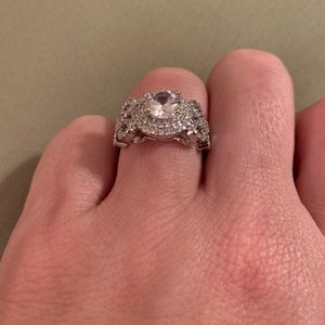 Gorgeous Simulated Diamond Engagement Ring